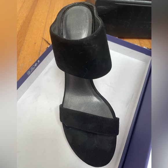 Stuart Weitzman Black Stilletto Slide Sandals - Picture 4 of 16